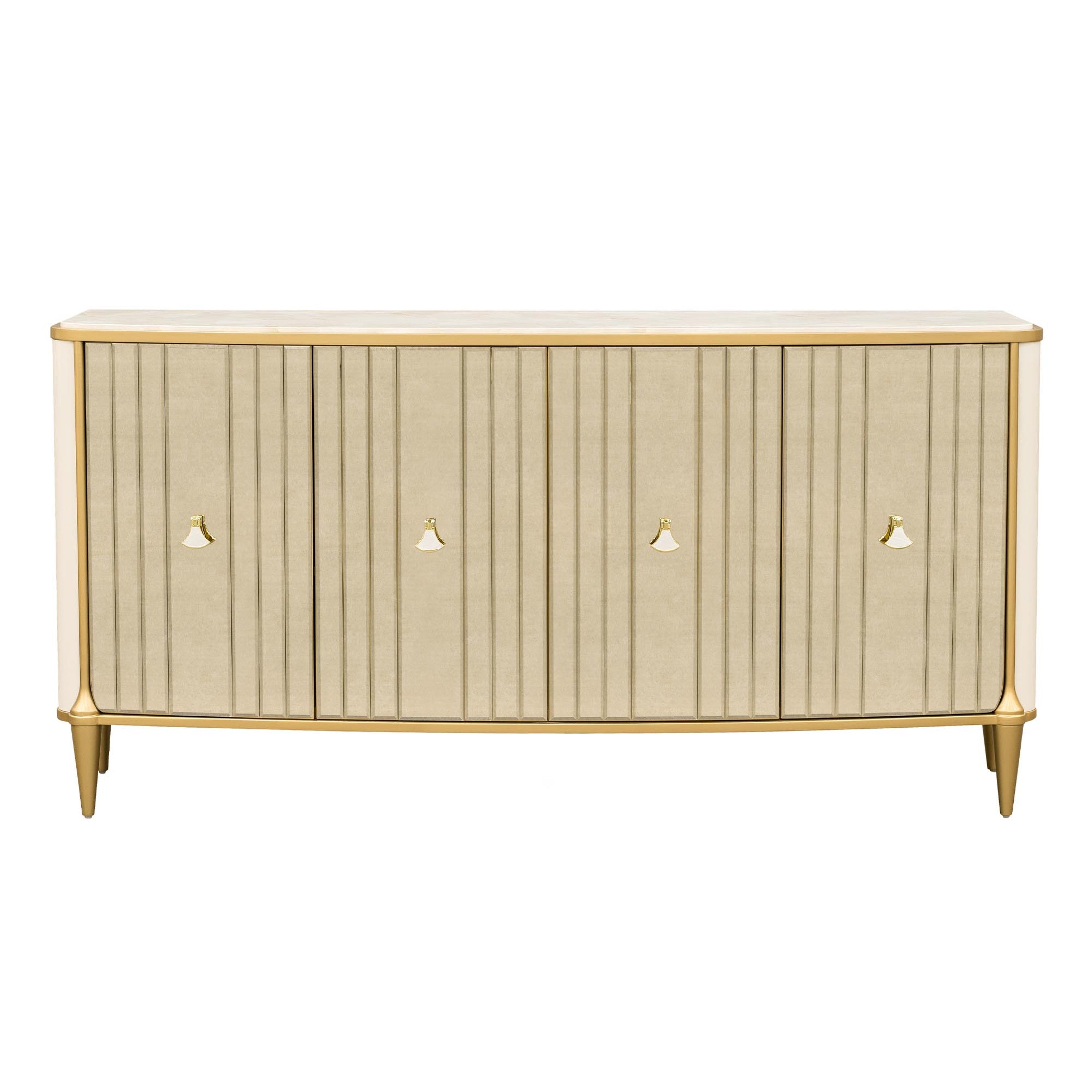 Michael Amini Scotts Square Sideboard - Light Champagne