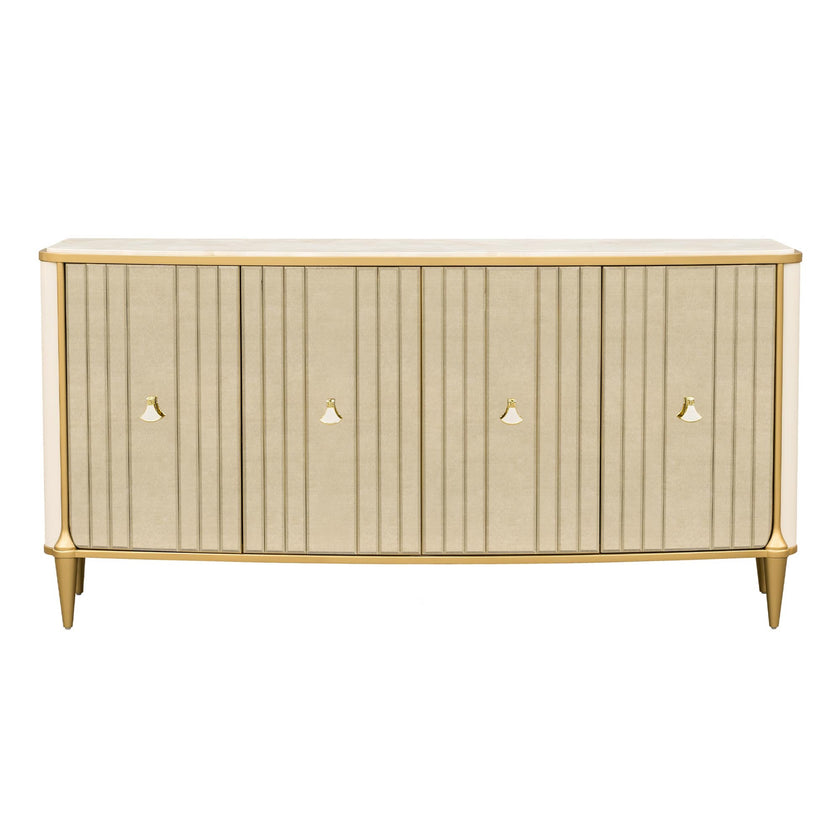 Michael Amini Scotts Square Sideboard - Light Champagne