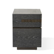 Global Views Brazil Bedside Chest-Left-Black Cerused Oak