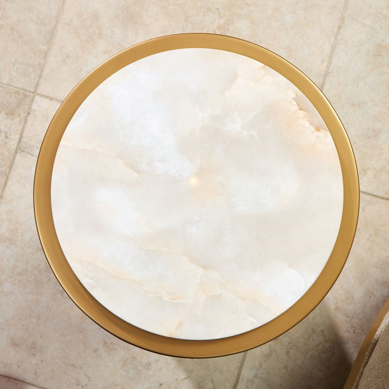 Michael Amini Scotts Square Chairside Table