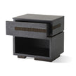 Global Views Brazil Bedside Chest-Right-Black Cerused Oak