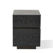Global Views Brazil Bedside Chest-Right-Black Cerused Oak
