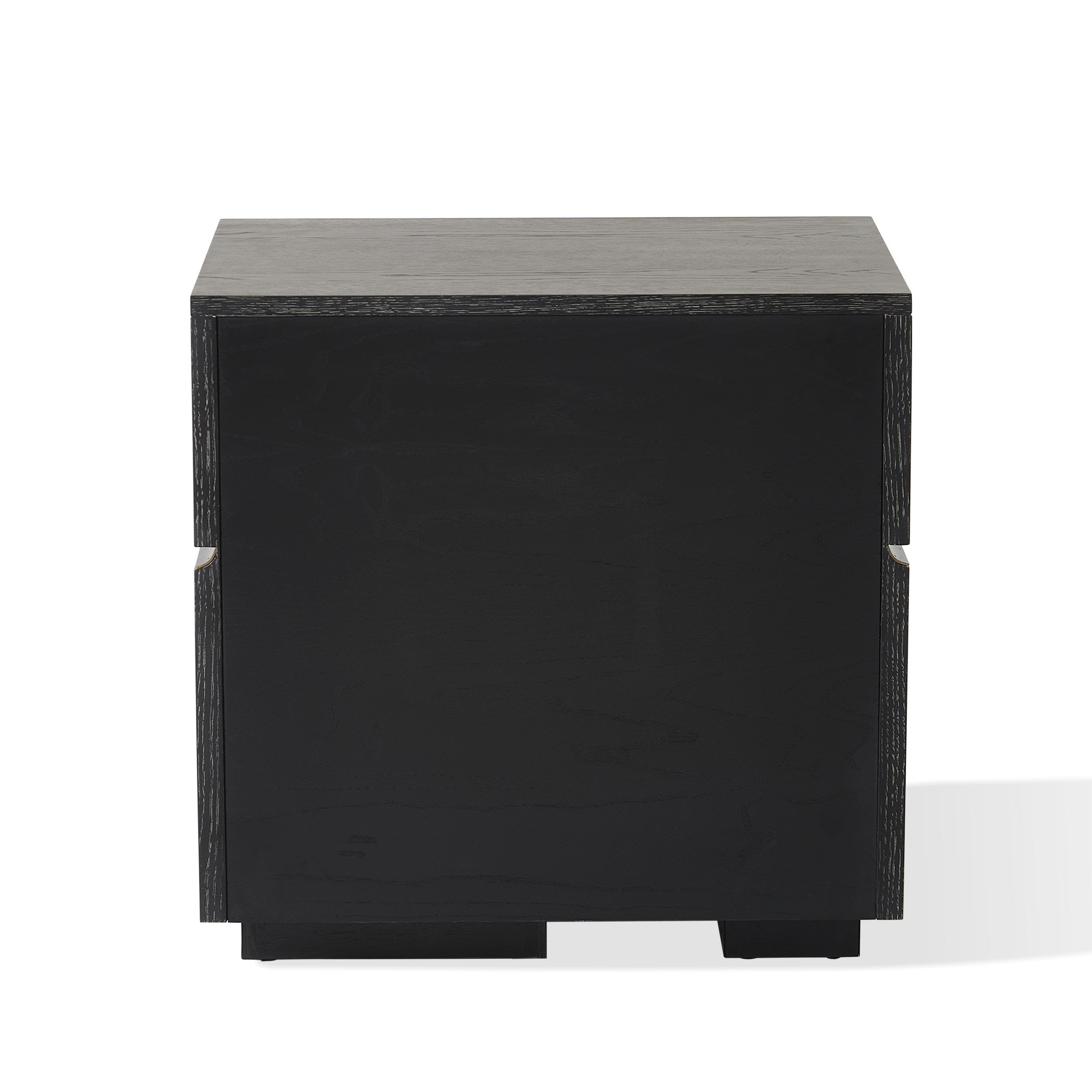Global Views Brazil Bedside Chest-Right-Black Cerused Oak