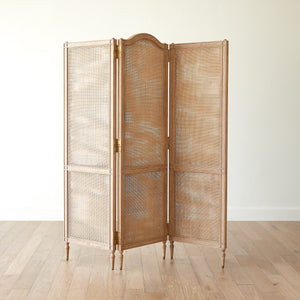 Global Views Josephine Screen-Bleached Oak