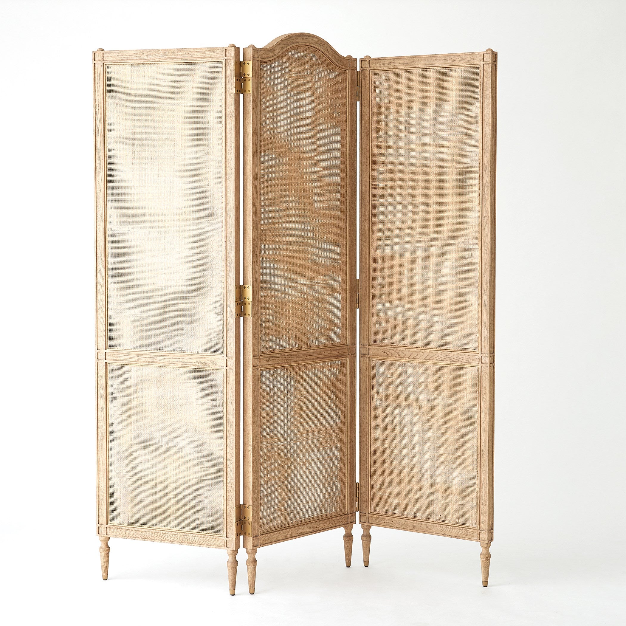 Global Views Josephine Screen-Bleached Oak