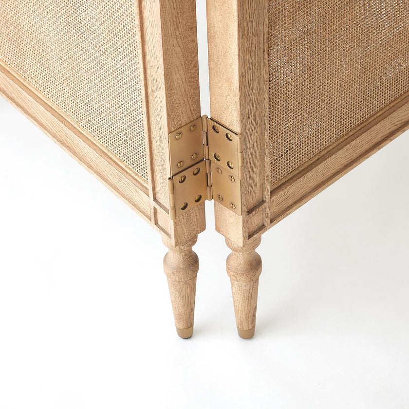 Global Views Josephine Screen-Bleached Oak