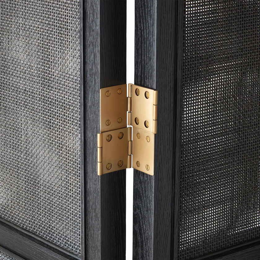 Global Views Josephine Screen-Blackened Oak