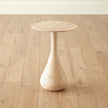 Global Views Dea Table-Travertine-Lg