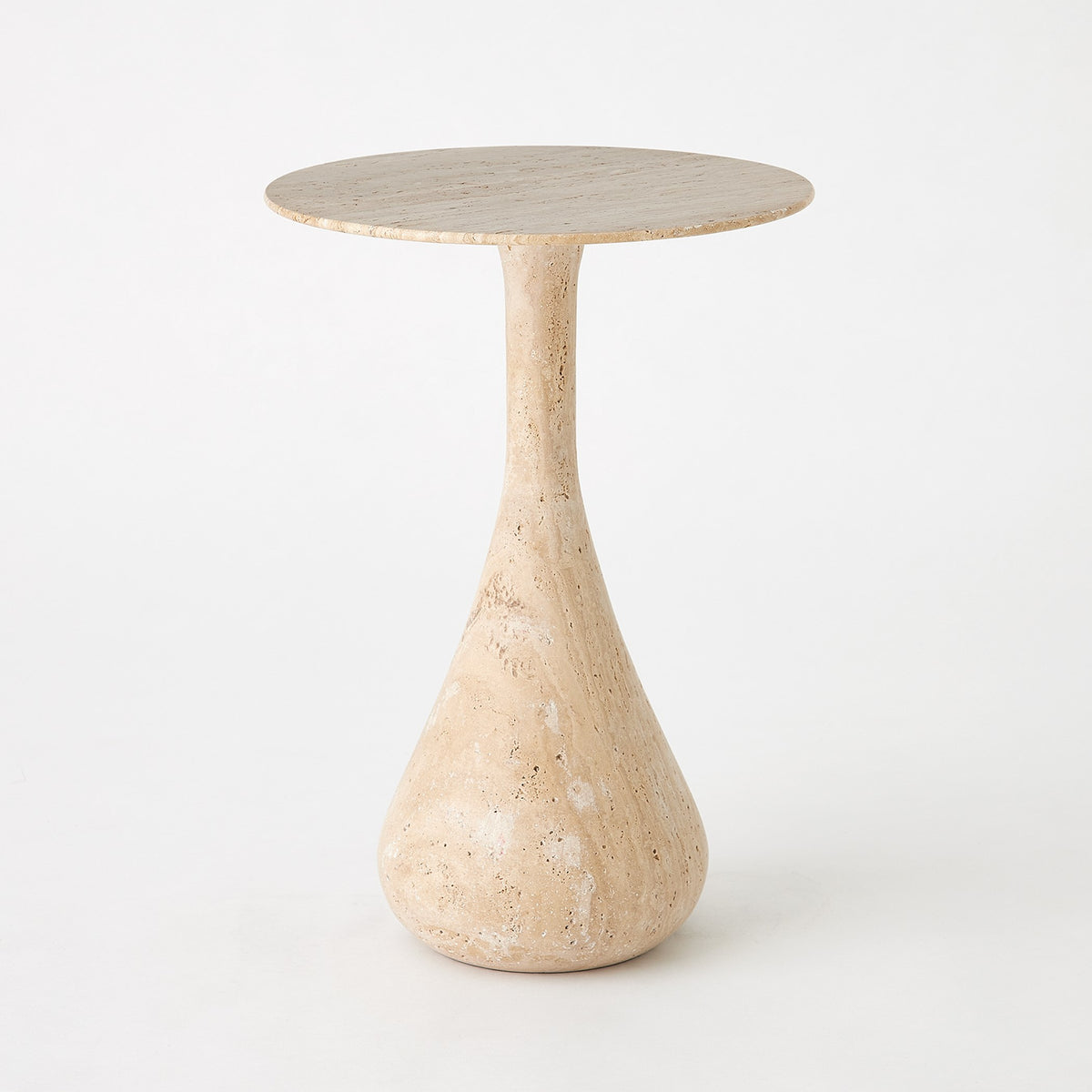 Global Views Dea Table-Travertine-Lg