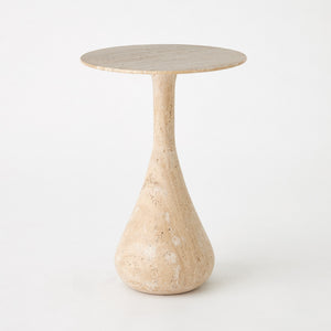 Global Views Dea Table-Travertine-Lg