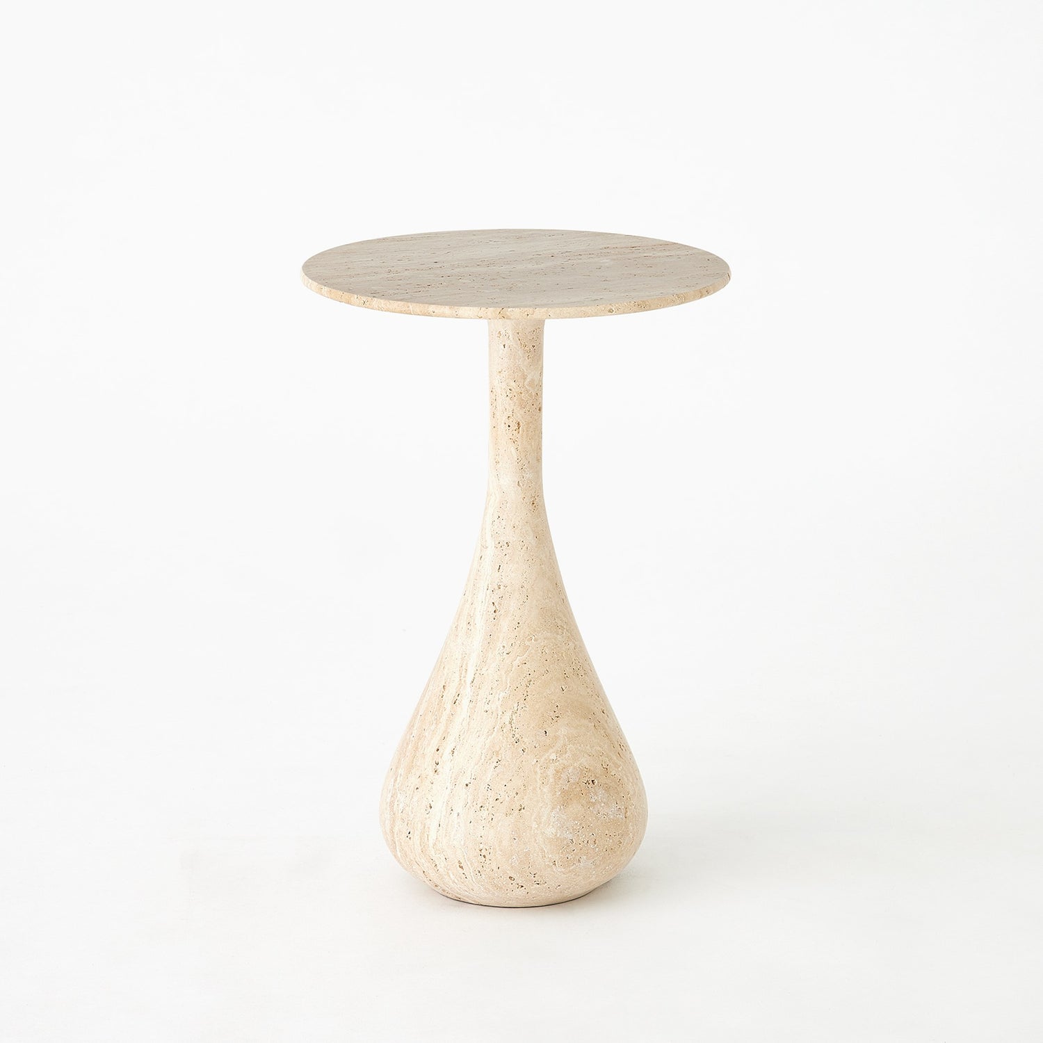 Global Views Dea Table-Travertine-Sm