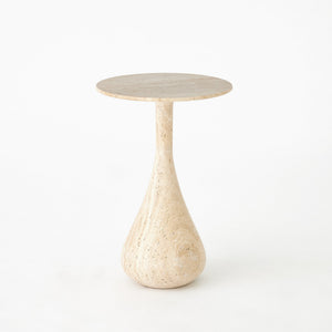 Global Views Dea Table-Travertine-Sm