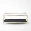 Global Views Camber Cocktail Table-Brass