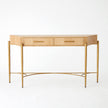 Global Views Breakfront Console-Natural/Gold