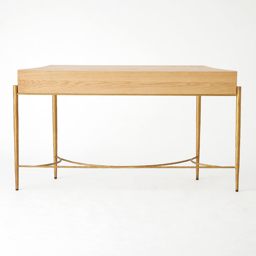 Global Views Breakfront Console-Natural/Gold