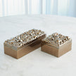 Global Views Pebbles Box Bronze
