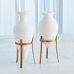 Global Views Amphora Alabaster Vase