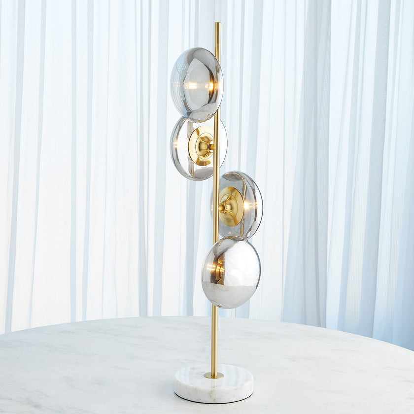 Global Views Stellar Table Lamp oke/Brass