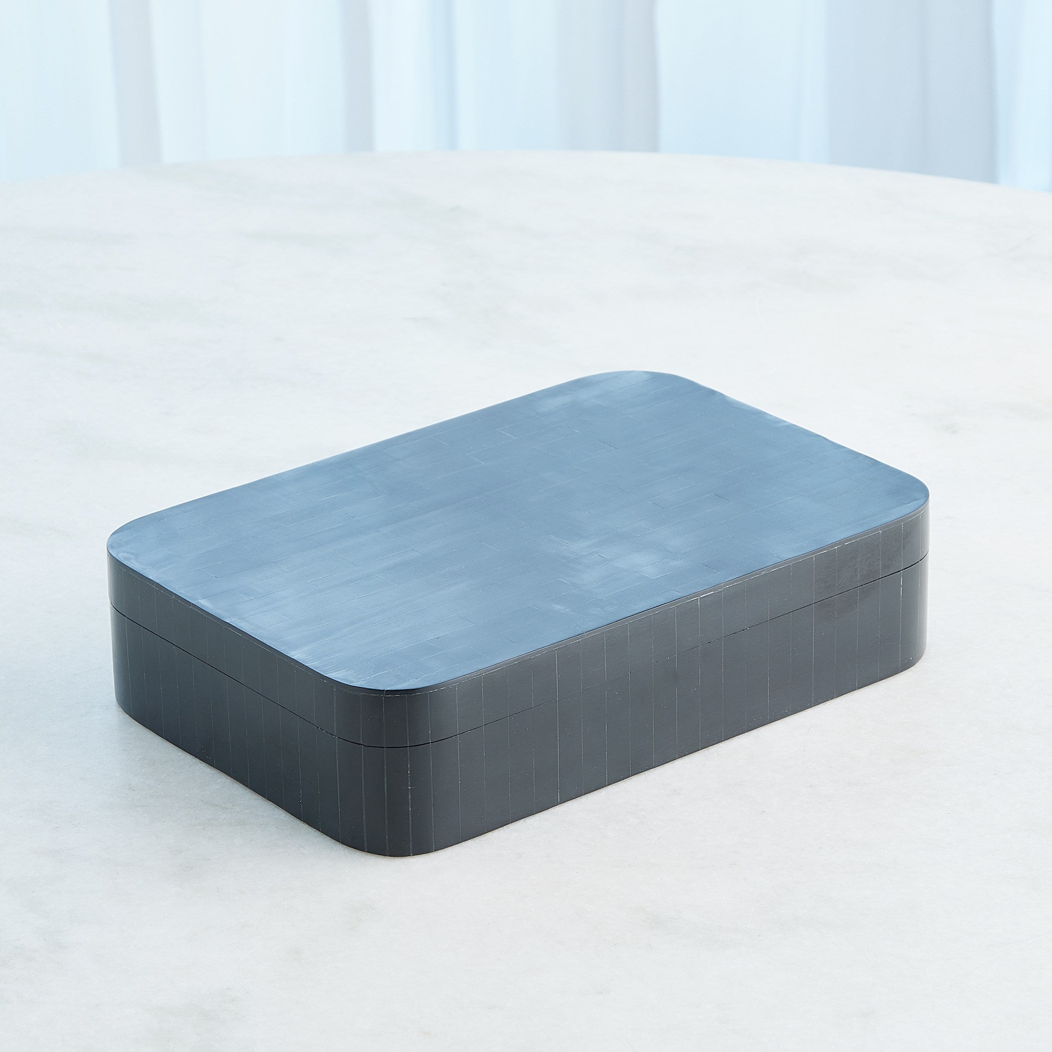 Global Views Super Ellipse Boxes and Tray Black