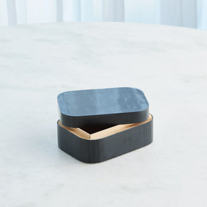 Global Views Super Ellipse Boxes and Tray Black