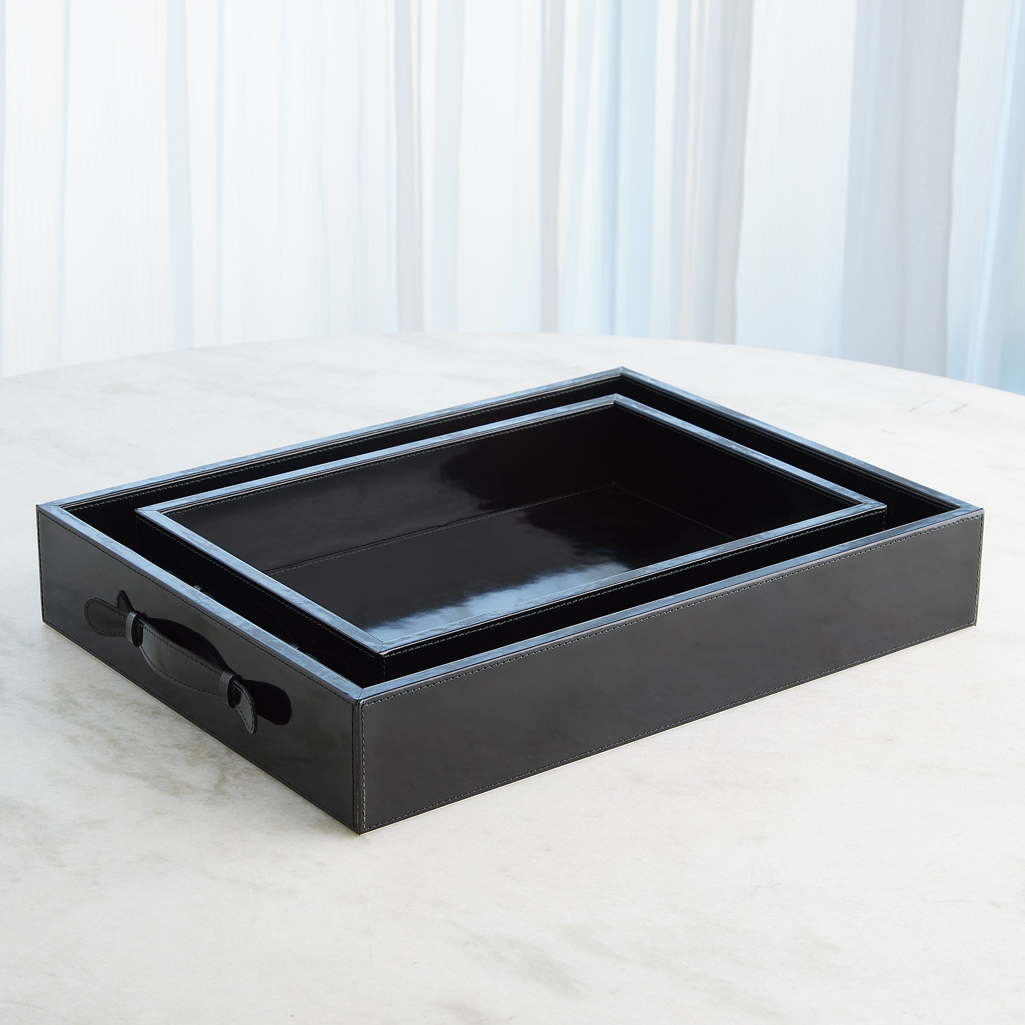 Global Views Noir Box and Tray