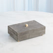 Global Views Posh Boxes and Tray Grey Suede