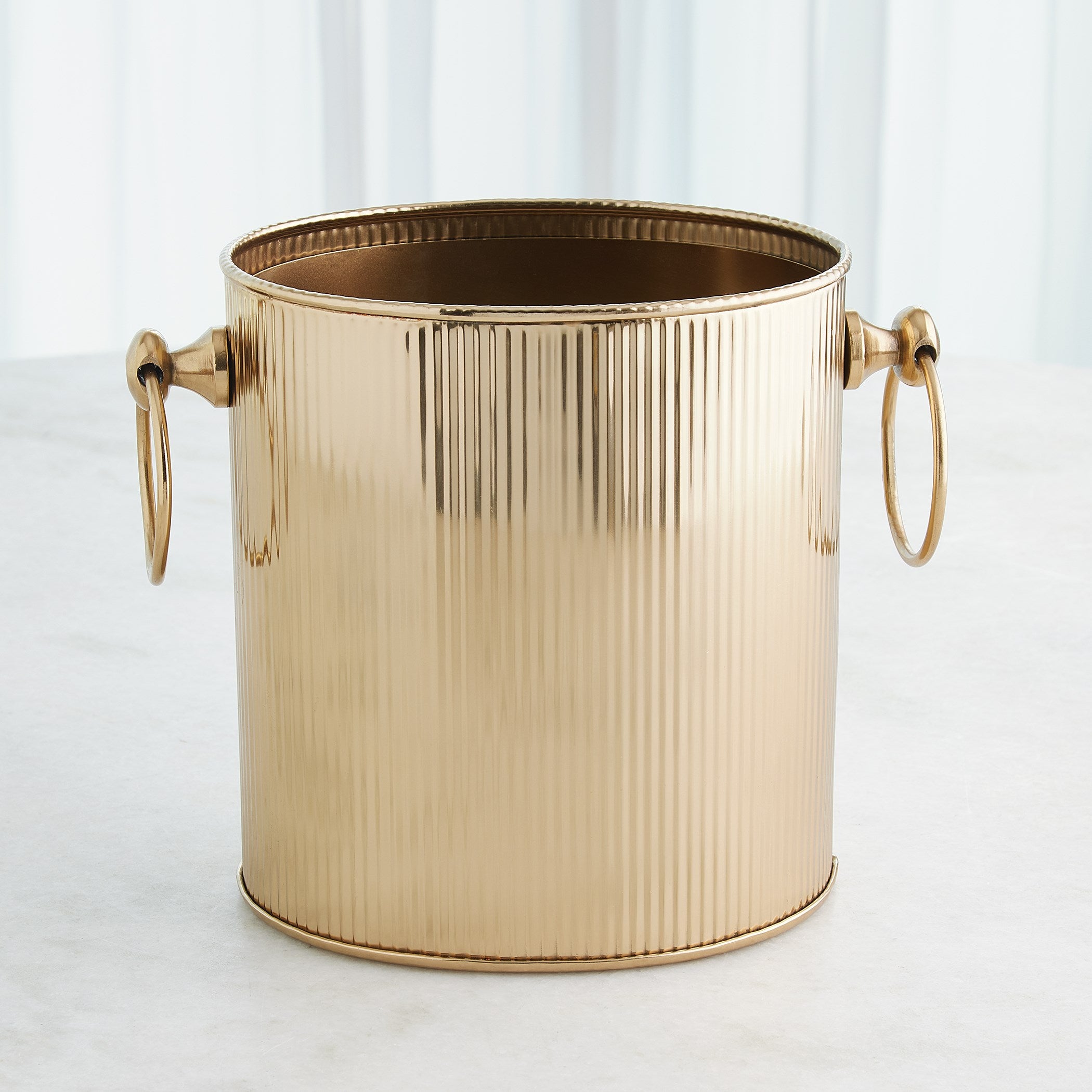 Global Views Winston Ice Bucket Brass