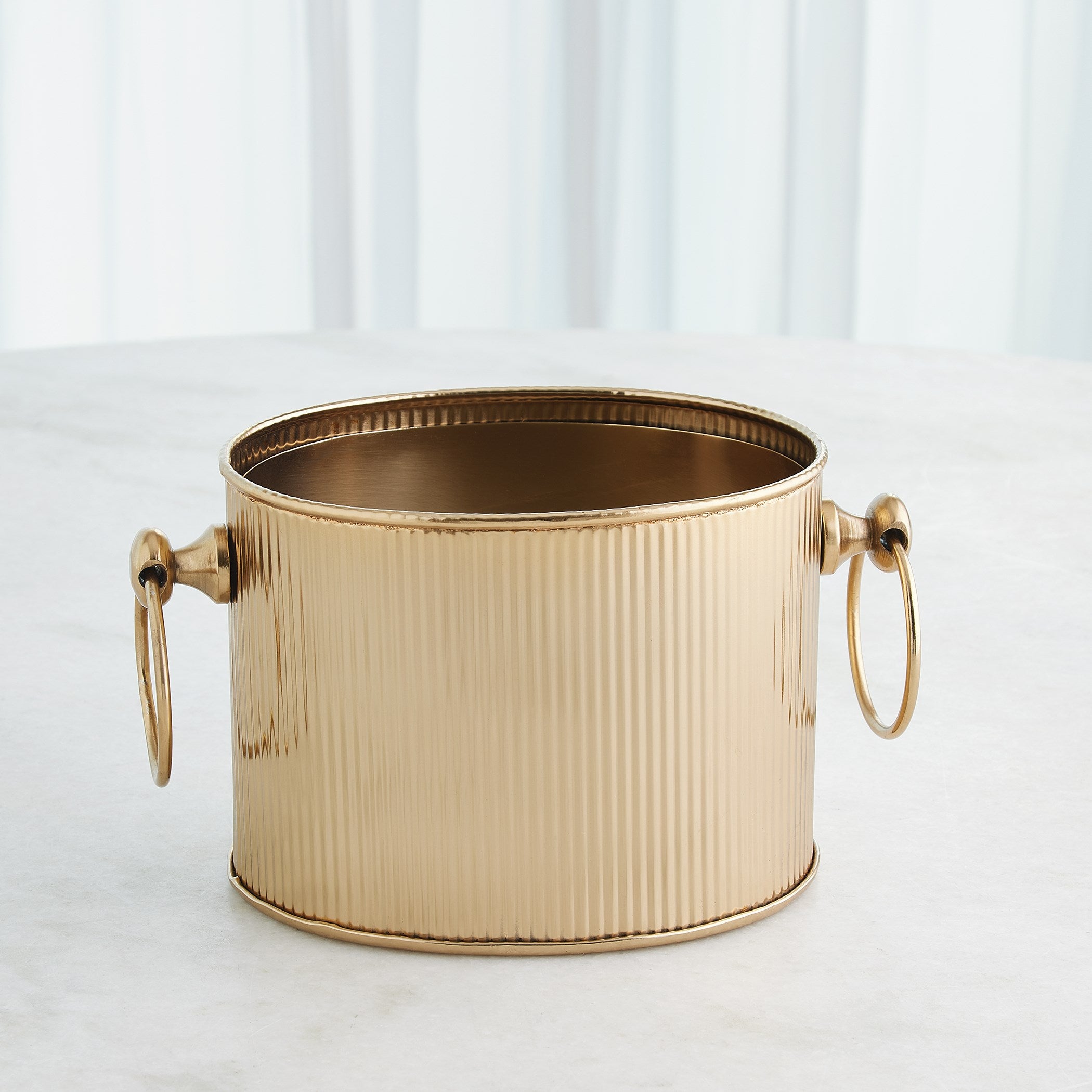 Global Views Winston Ice Bucket Brass