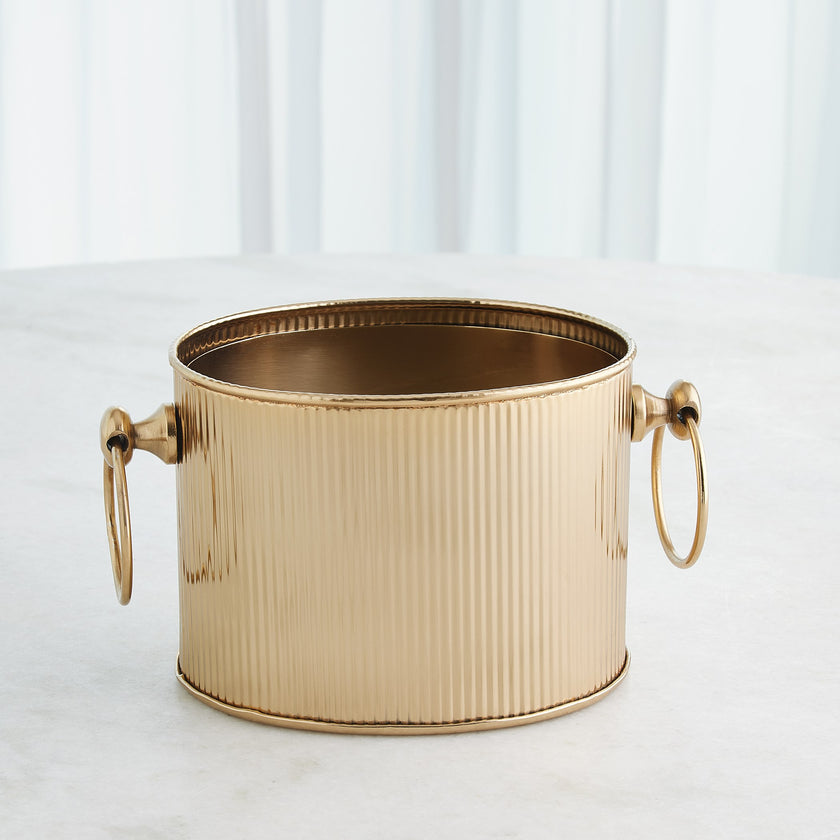 Global Views Winston Ice Bucket Brass