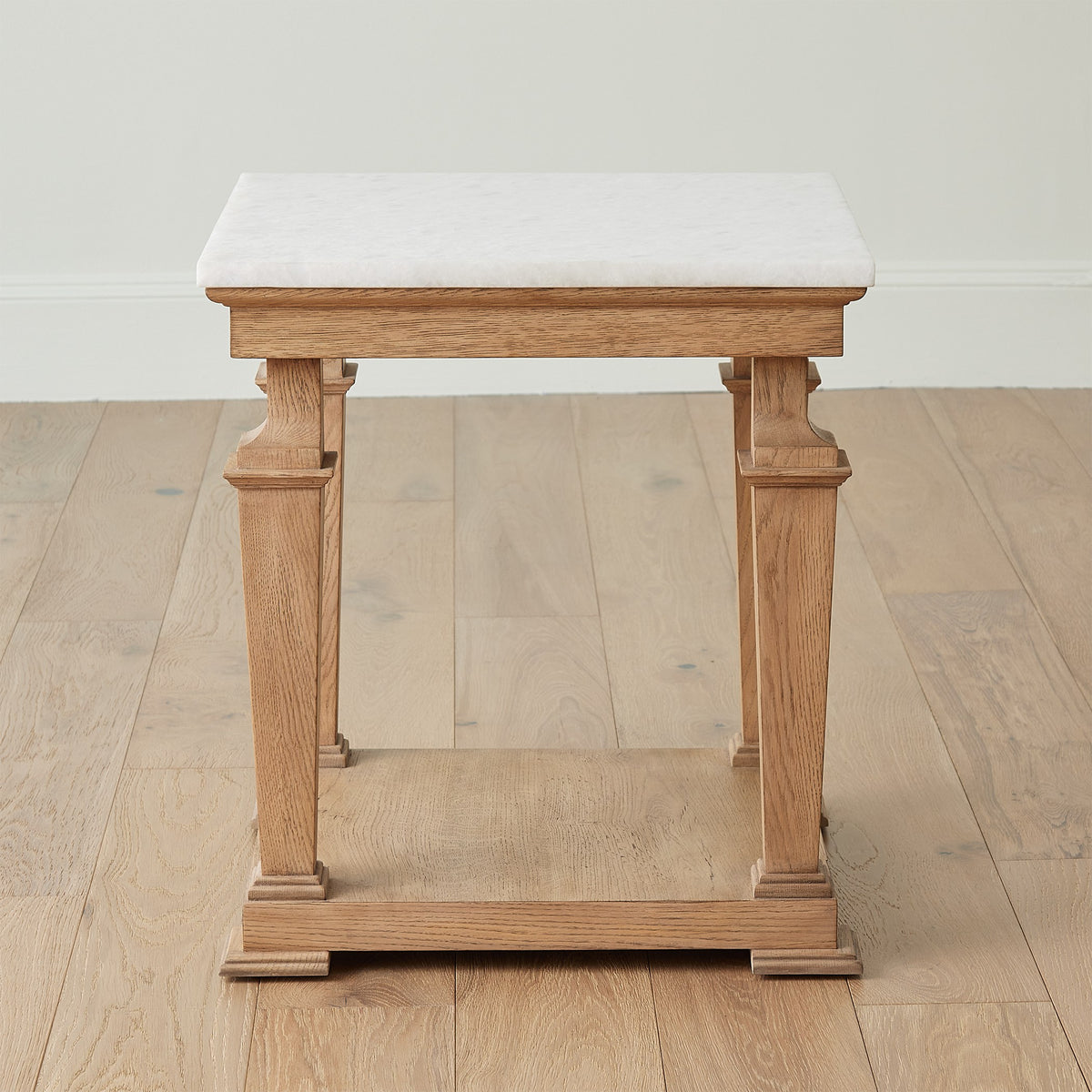 Global Views Josephine Side Table-Bleached Oak
