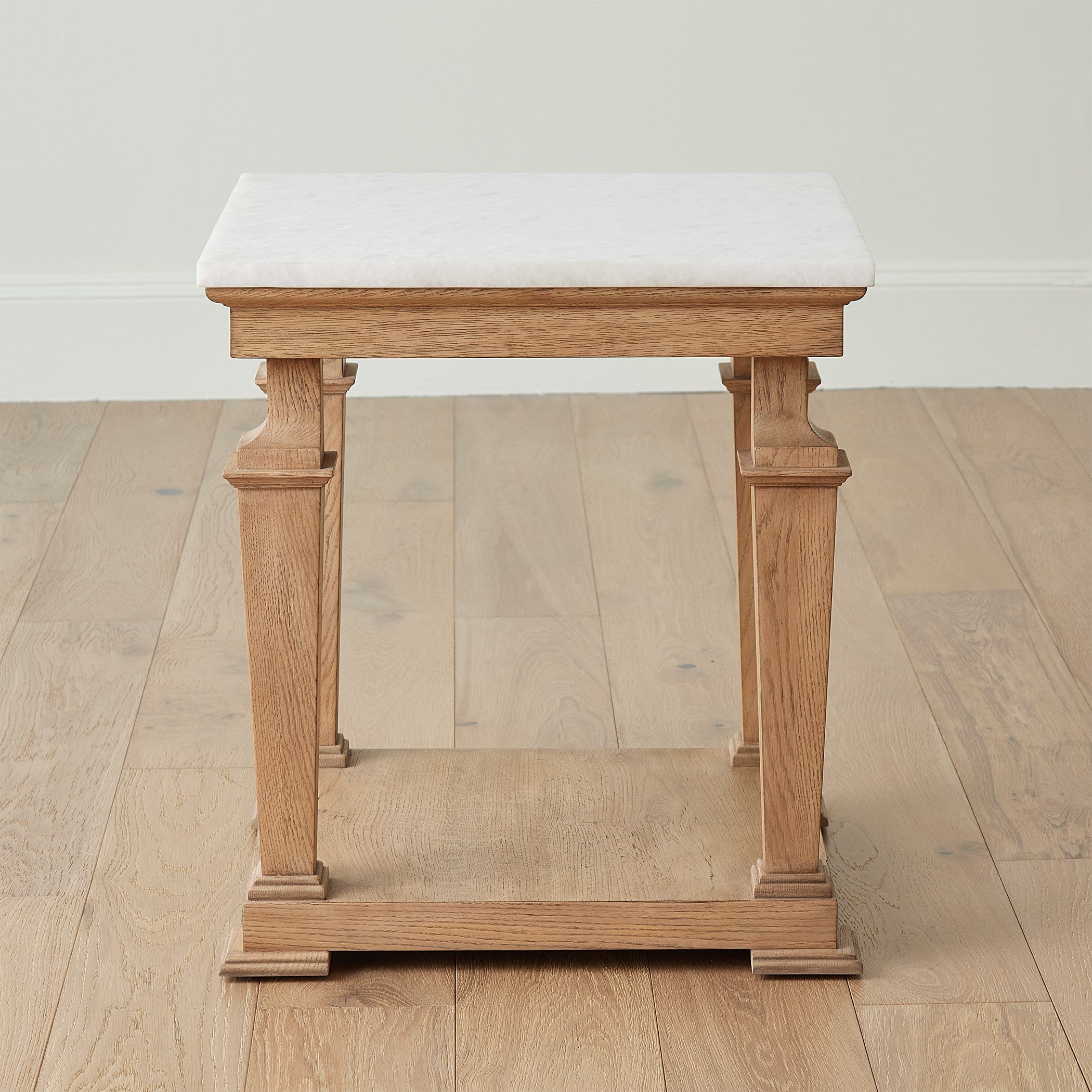 Global Views Josephine Side Table-Bleached Oak