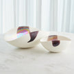 Global Views Mirabelle Bowl Ivory/Plum