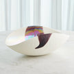 Global Views Mirabelle Bowl Ivory/Plum
