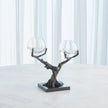 Global Views Monterey Vase Holder Natural Iron
