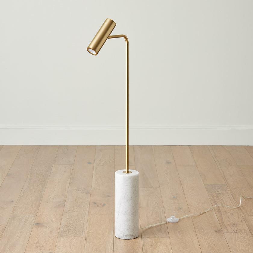 Global Views Spotlight Floor Lamp Brass