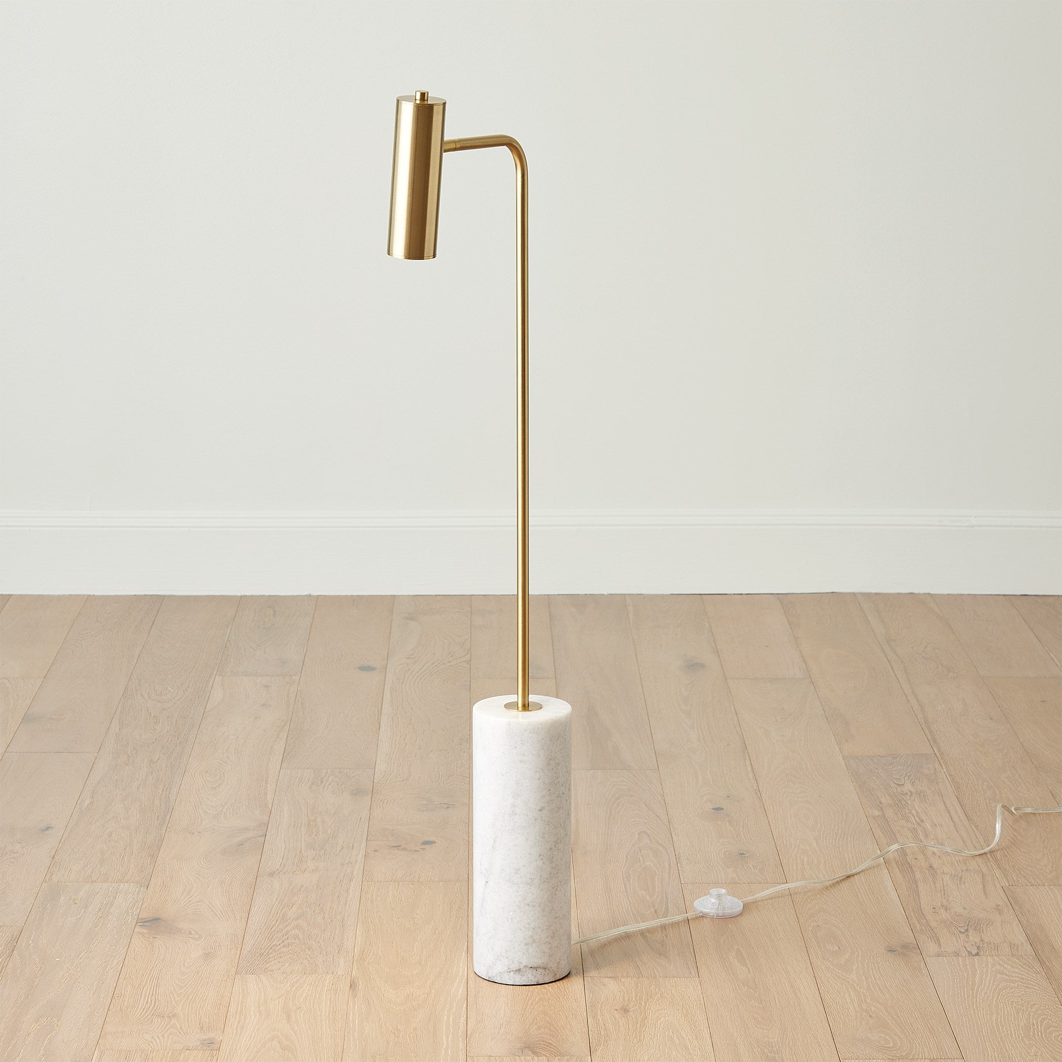 Global Views Spotlight Floor Lamp Brass