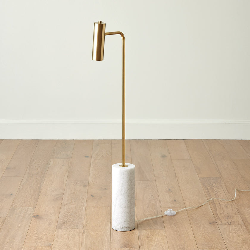 Global Views Spotlight Floor Lamp Brass
