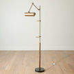 Global Views Display Floor Lamp-Brass