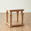 Global Views Josephine Side Table-Bleached Oak