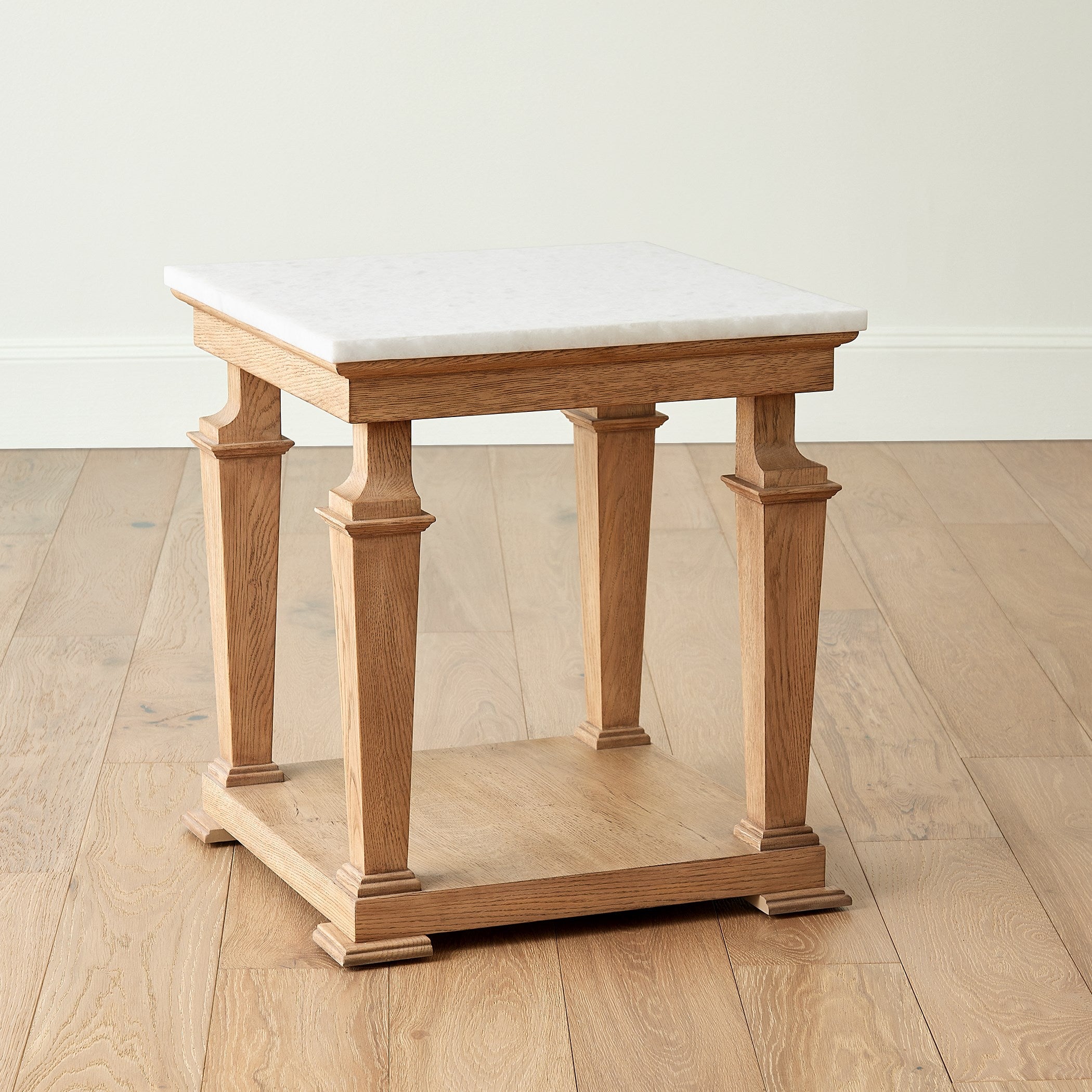 Global Views Josephine Side Table-Bleached Oak