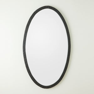Global Views Oval Mirror Forged Iron
