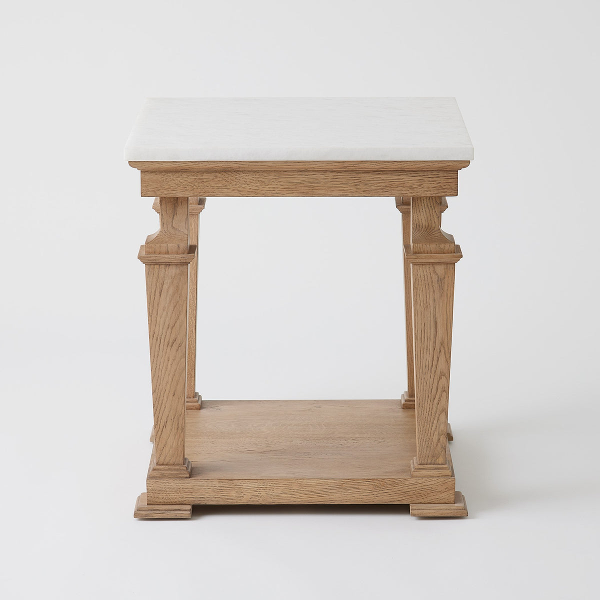 Global Views Josephine Side Table-Bleached Oak