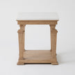 Global Views Josephine Side Table-Bleached Oak