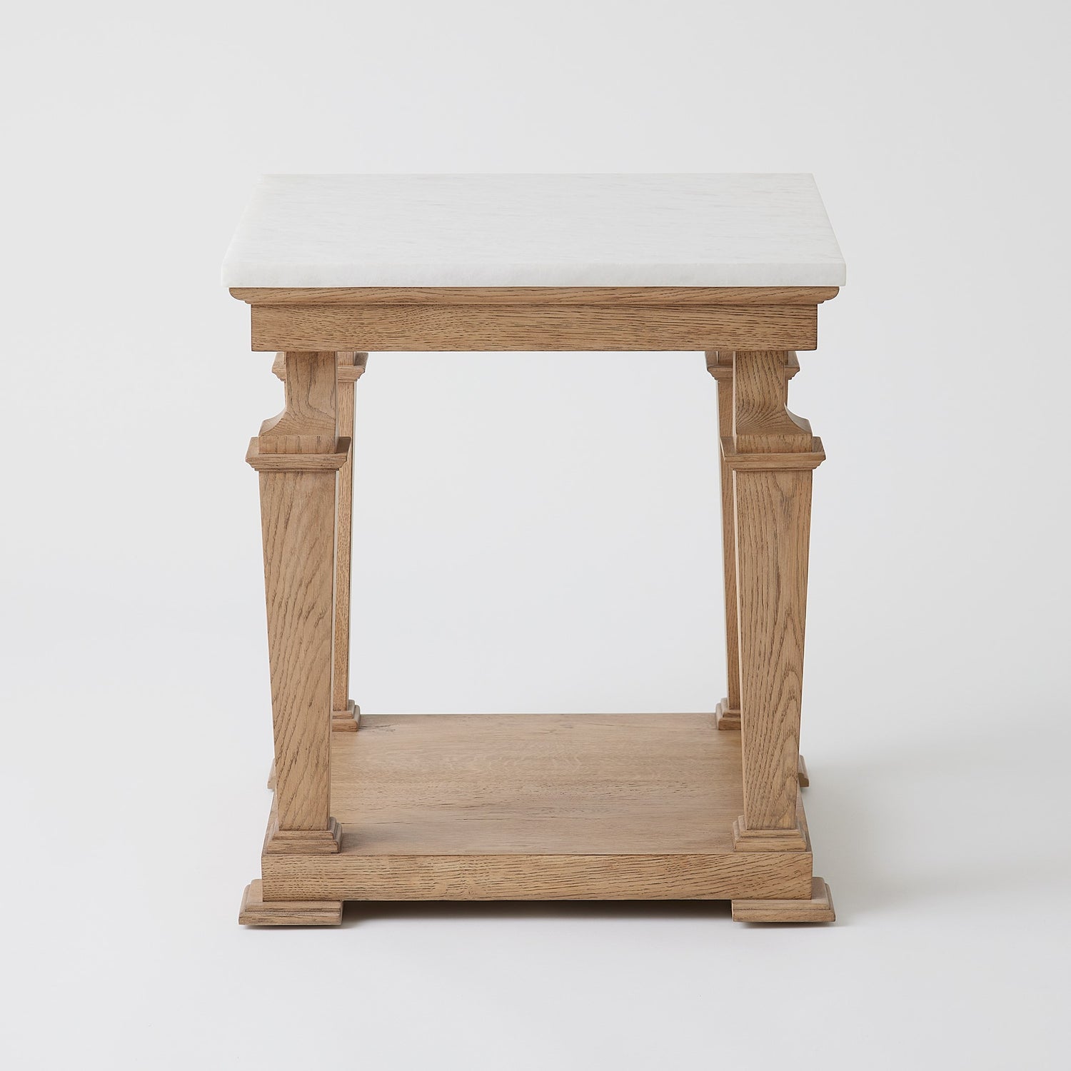 Global Views Josephine Side Table-Bleached Oak