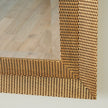 Global Views Delicate Basketweave Mirror-Gold