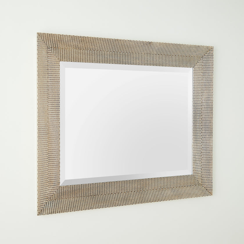 Global Views Delicate Basketweave Mirror