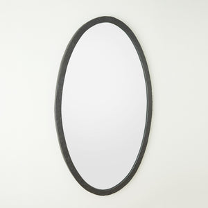 Global Views Oval Mirror Forged Iron