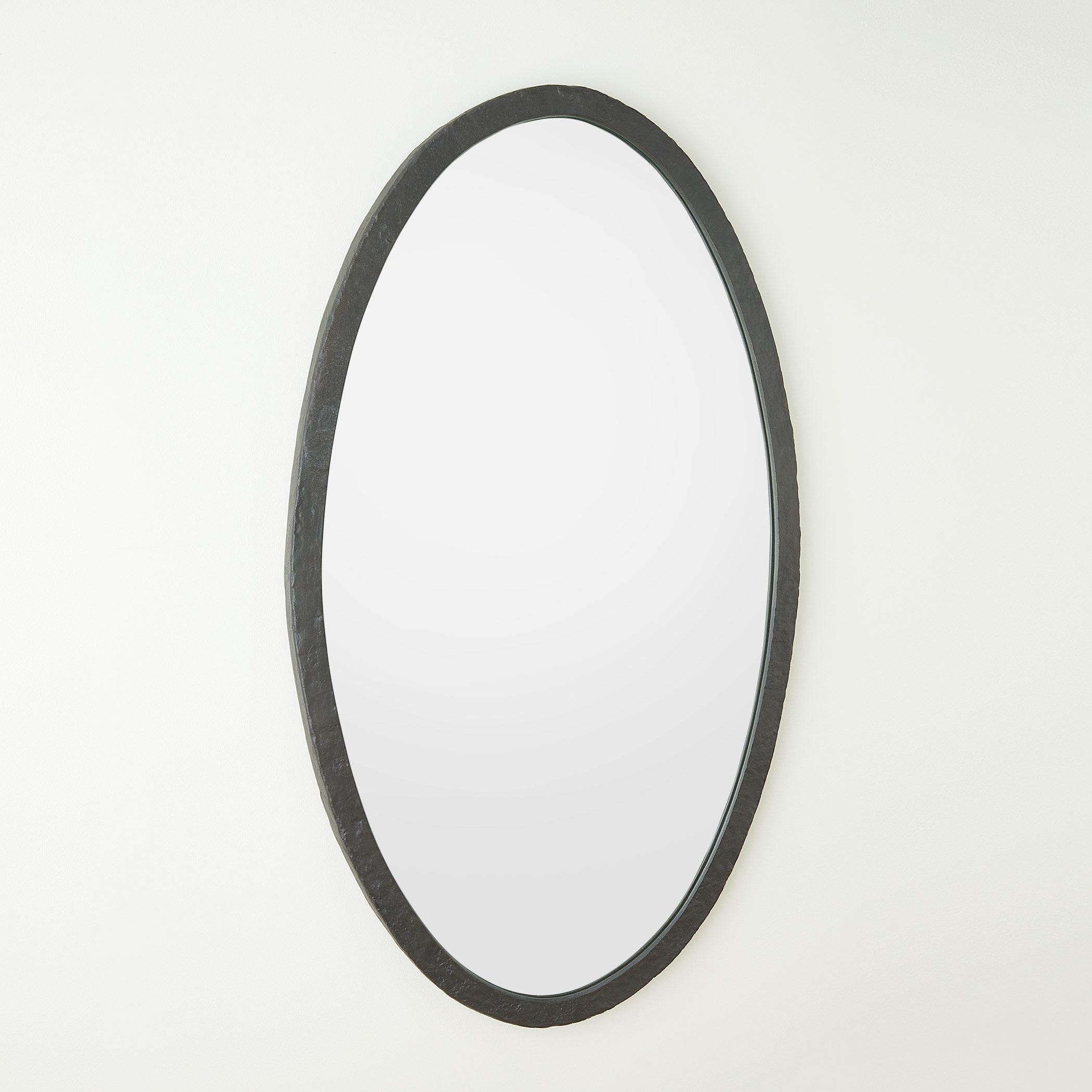 Global Views Oval Mirror Forged Iron