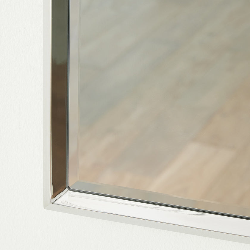 Global Views Reeves Floor Mirror Nickel