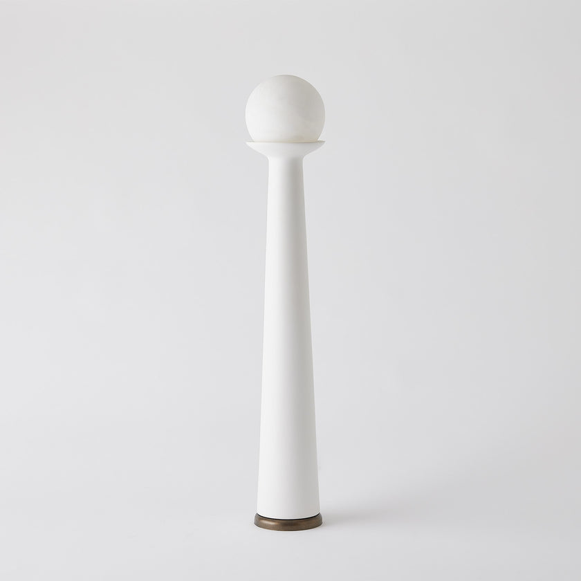 Global Views Alabaster Bulb Tower Lamp